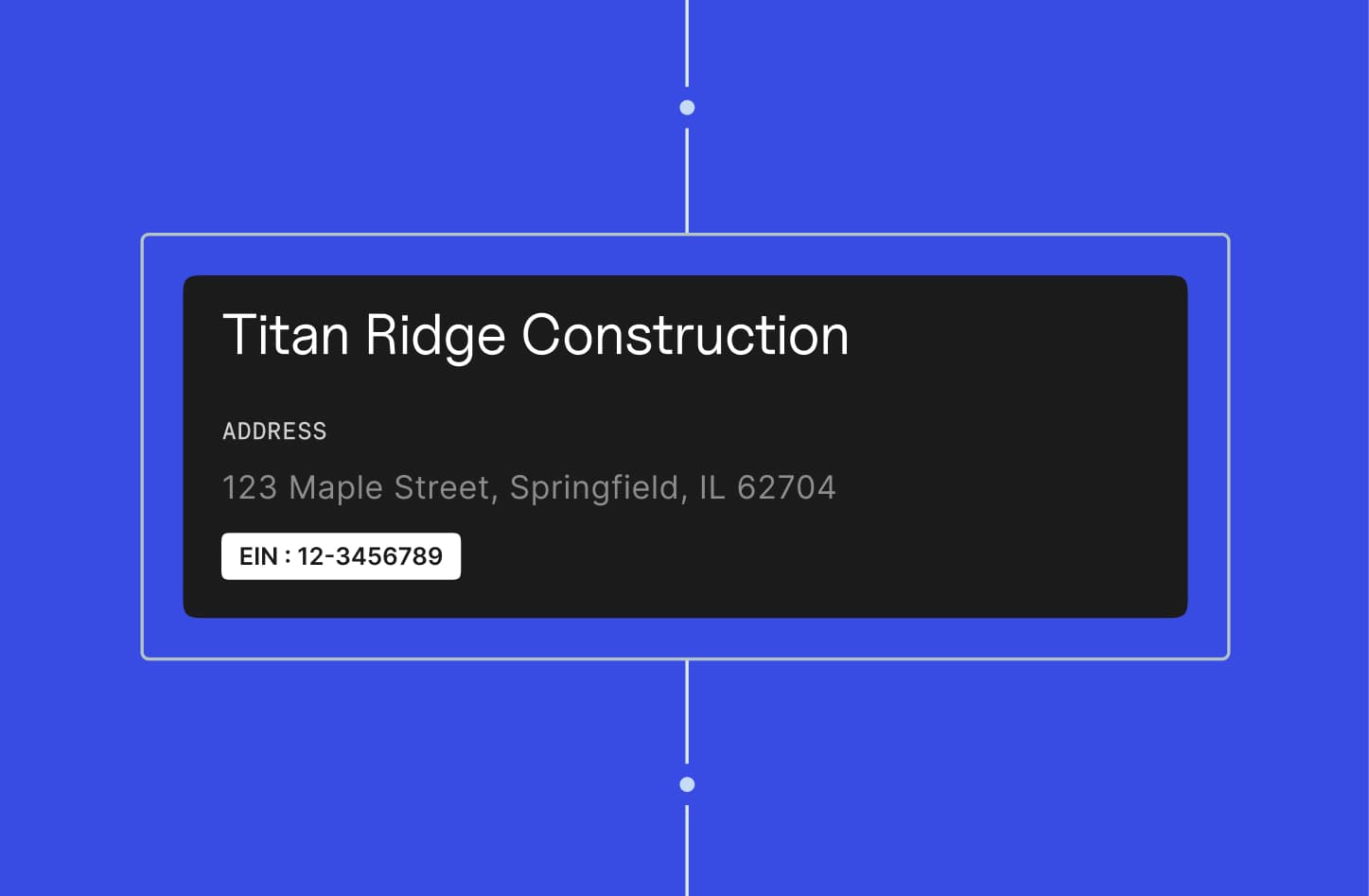 Titan Ridge Construction Example EIN Graphic