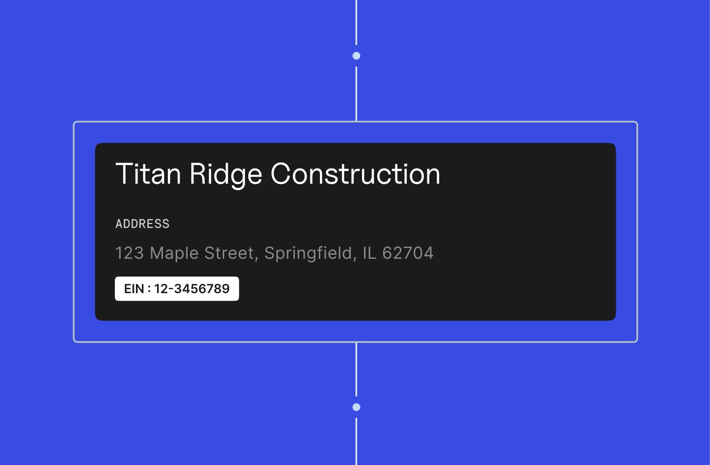 Titan Ridge Construction Example EIN Graphic